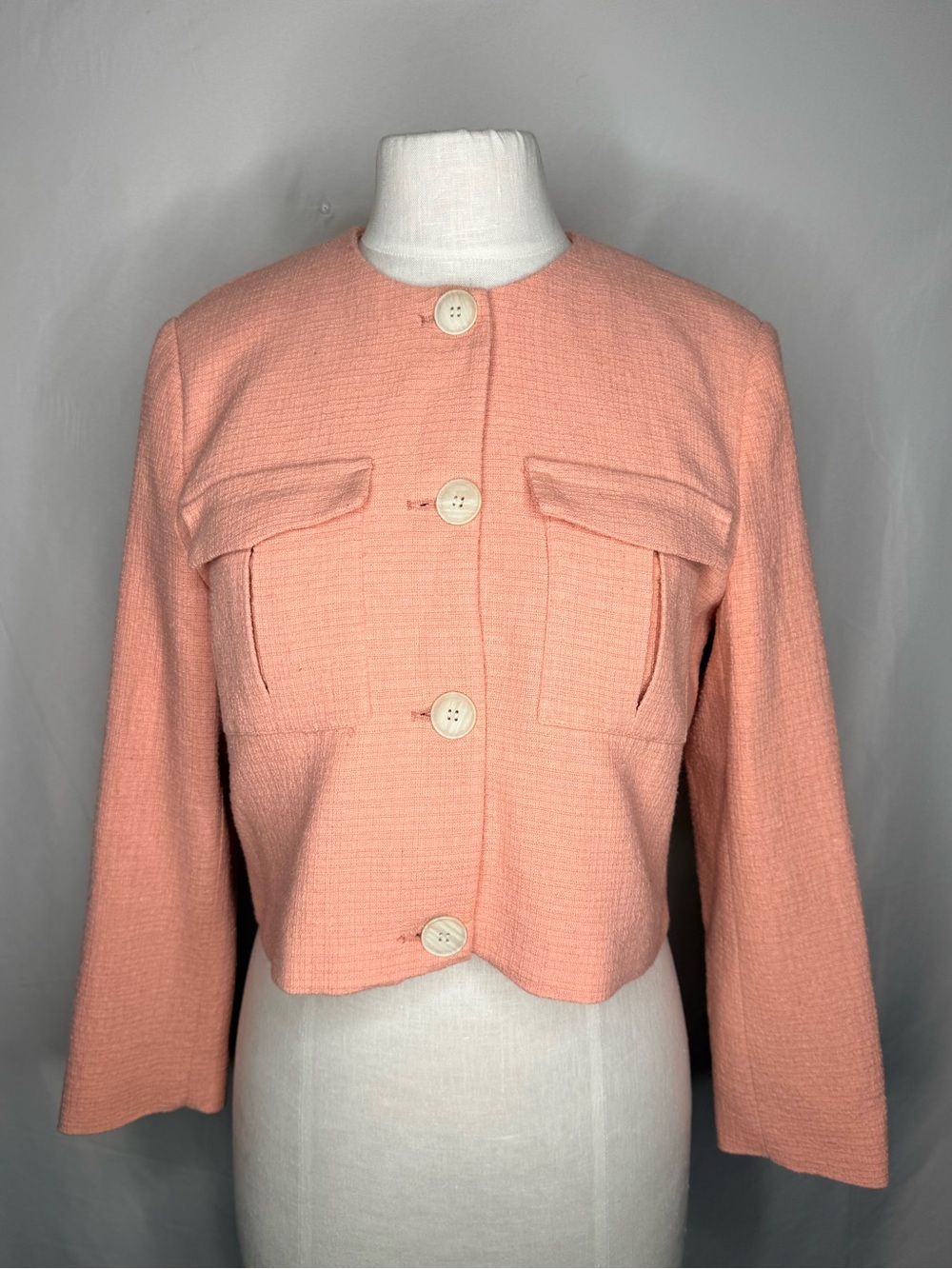 Zara Pink Blazer Jacket Size M